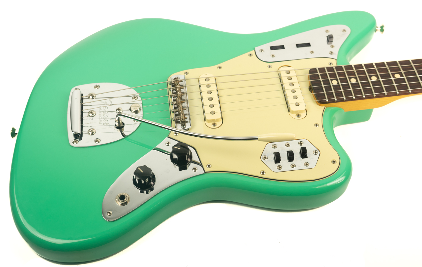 2008 Fender 62 Avri Thin Skin Jaguar Seafoam Green Thunder Road 2008 Fender 62 Avri Thin Skin Jaguar Seafoam Green Detail 1